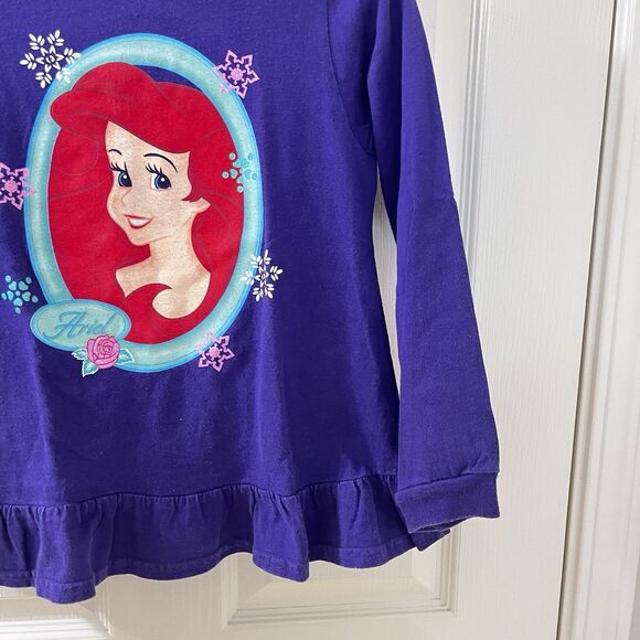 Vintage The Disney Catalog The Little Mermaid Ariel Peplum Top Girls Size 7/8 - Picture 4 of 11